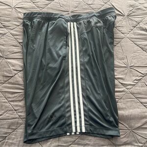 Adidas Mens 3 Stripe Shorts 2XL Gray